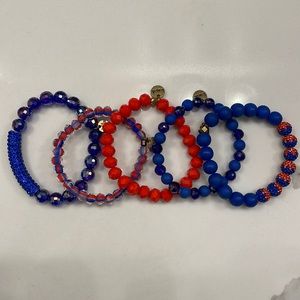 Florida Gator Erimish bracelets. Game day Jewelry
